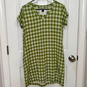 Green and White Kiʻele Dress